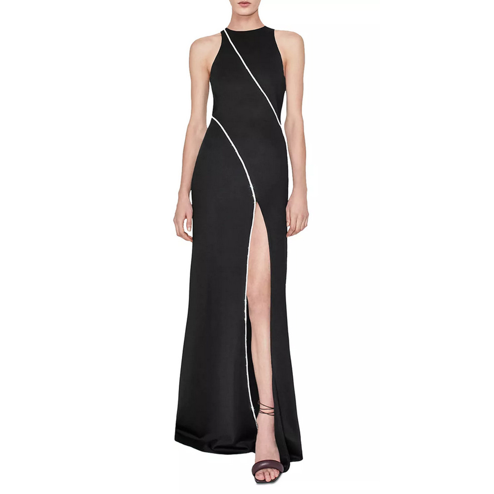 Galvan Crystal Cord Gown Black Size 34 3670